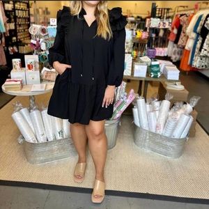Entro black long sleeve dress